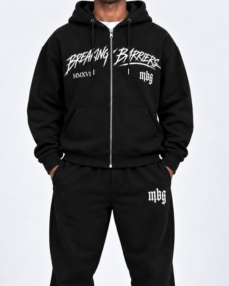 Breaking Zip Hoodie - Onyx