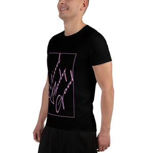 Pink Angled Athletic T-shirt